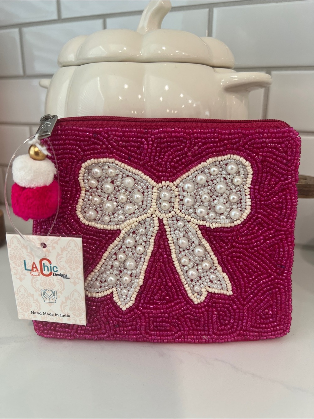 Cute. Beaded 🎀 Pouch..